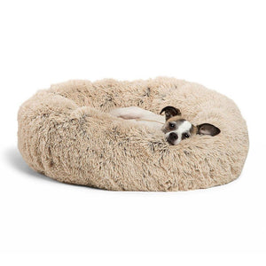 Round Plush Pet Bed House